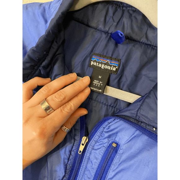 Patagonia Puff Ball Vest Blueberry Bright Purple Puffball Size Medium - Picture 3 of 6